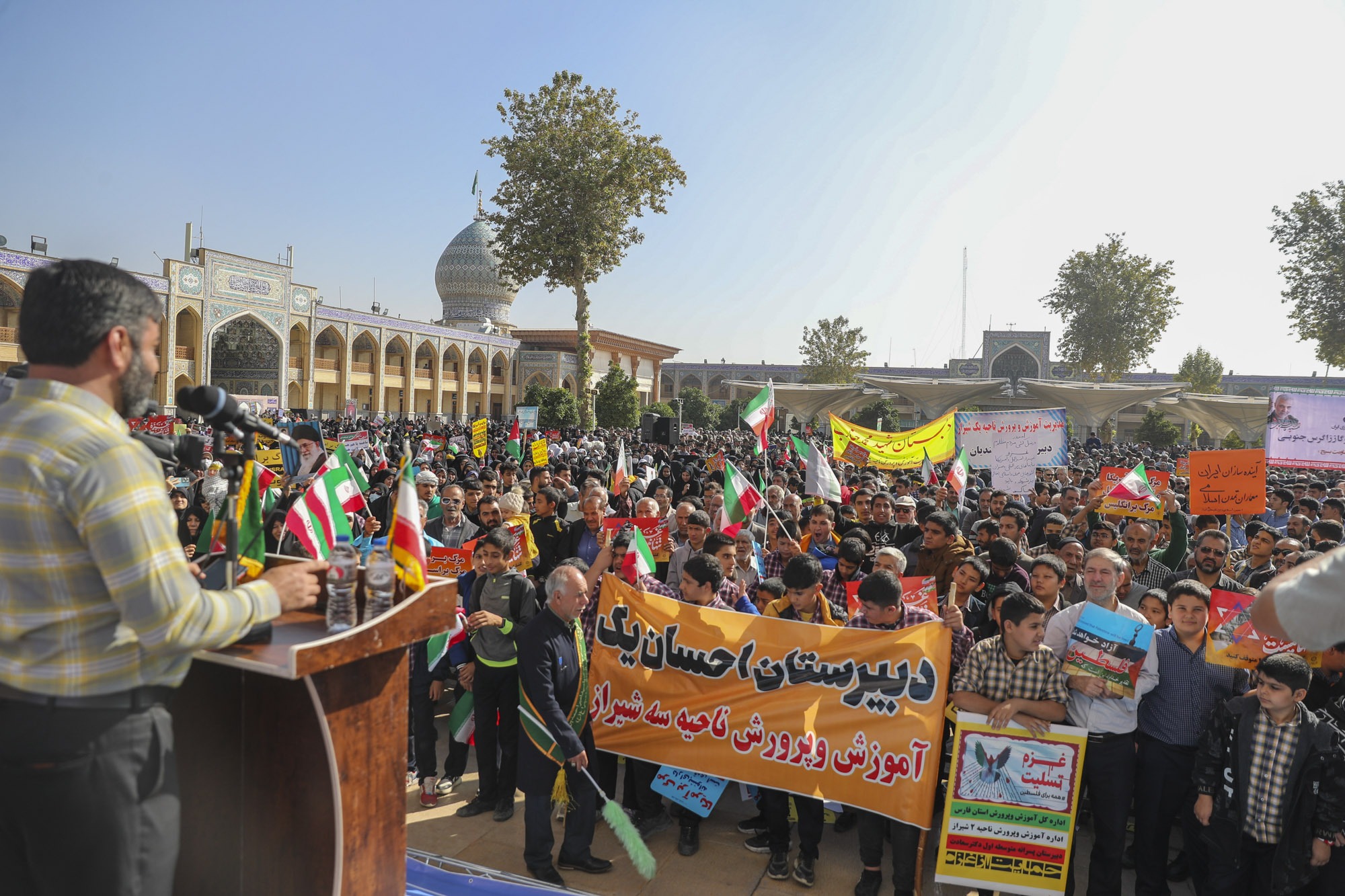 تجمع محکومیت جنایات رژیم غاصب صهیونیستی در شیراز