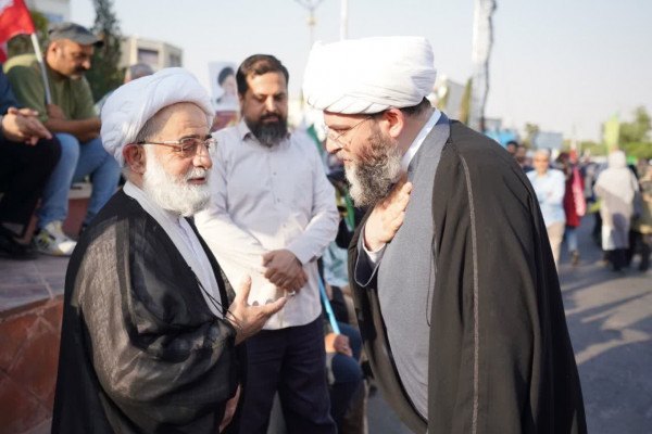 حضور رئیس سازمان تبلیغات اسلامی در راهپیمایی ده کیلومتری غدیر