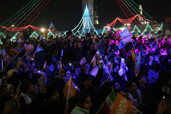 محفل قرآنی امام‌زمانی‌ها در مسجد جمکران