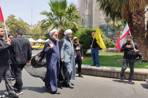 حضور ریاست سازمان تبلیغات اسلامی در دسته‌روی عزاداری سالار شهیدان