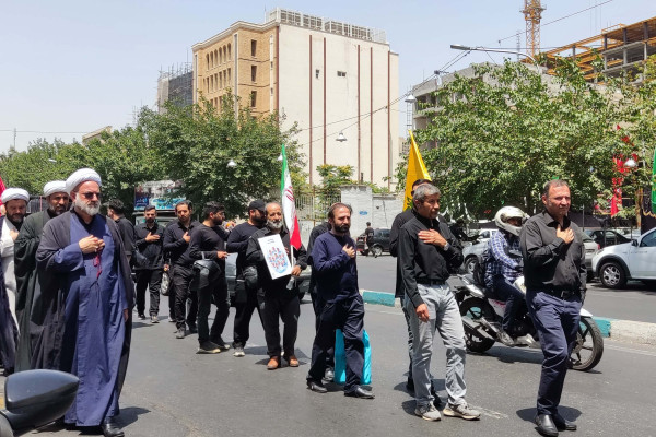 حضور ریاست سازمان تبلیغات اسلامی در دسته‌روی عزاداری سالار شهیدان