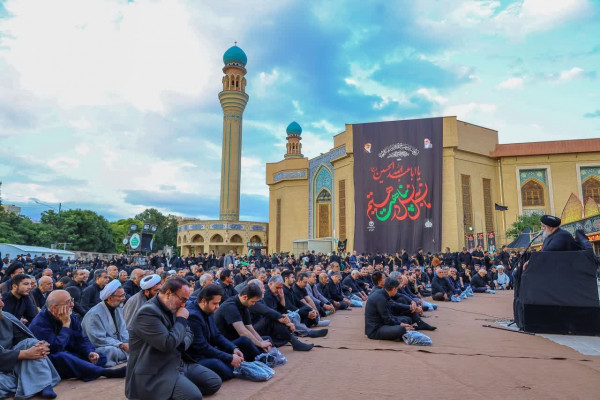 ارگ علیشاه و مصلی تبریز سیاهپوش شام غریبان شهدای کربلا