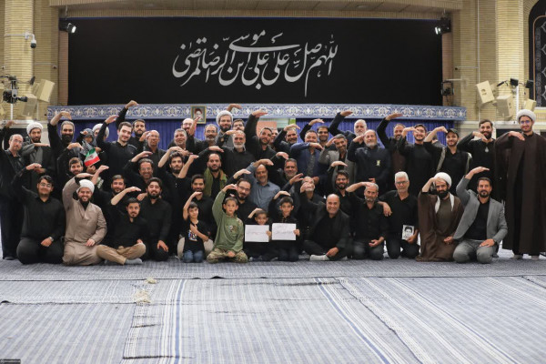 مراسم عزاداری سالروز شهادت امام رضا علیه‌السلام در حضور رهبر انقلاب