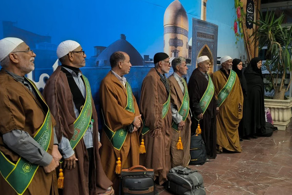 آیین بدرقه پیرغلامان حسینی استان هرمزگان به مقصد اجلاس بین‌المللی مشهد برگزار شد
