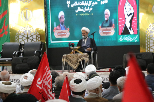 آیین سنگرسپاری مدیرکل تبلیغات اسلامی خراسان شمالی